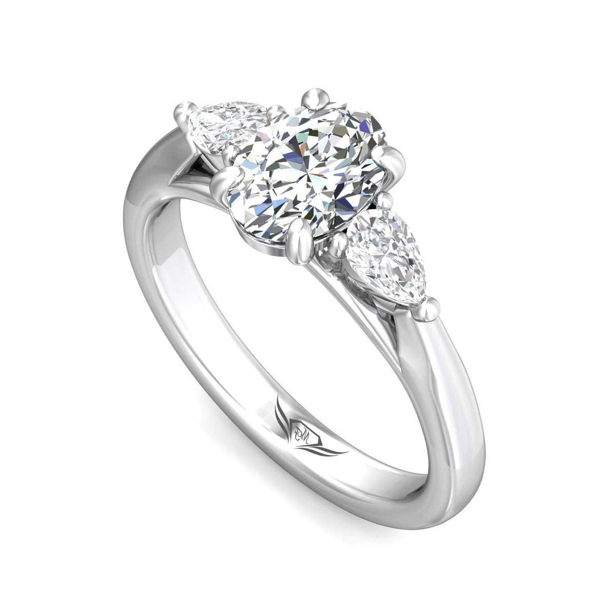 1/3ct. t.w. Diamond Engagement Ring in 14K White Gold