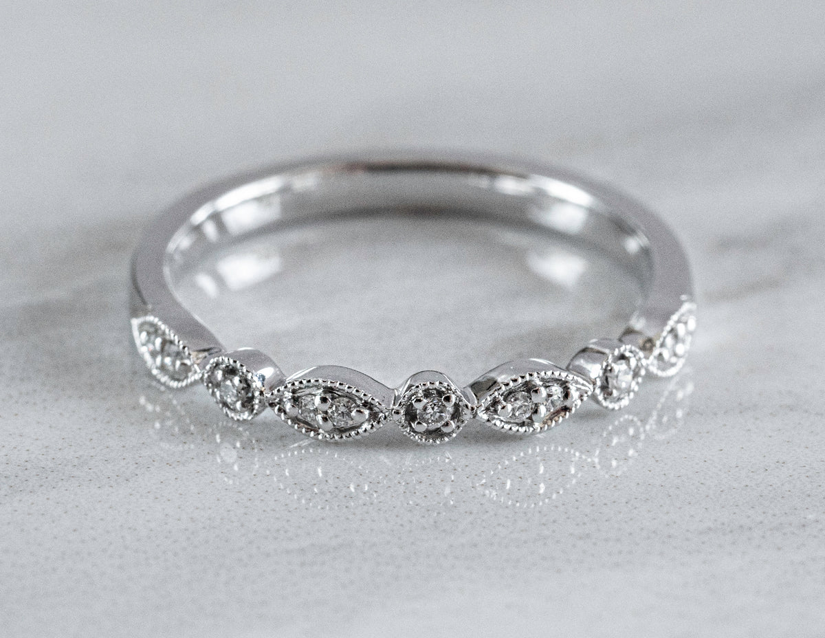 .05ct. t.w. Round Diamond Anniversary Ring in 14K White Gold