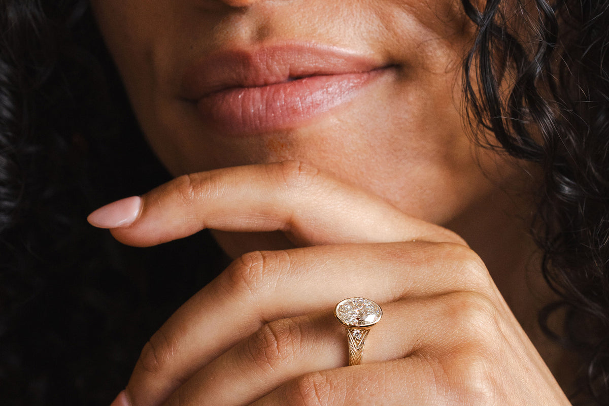 Diamond ring protected by the Kesslers Miraculous Warranty