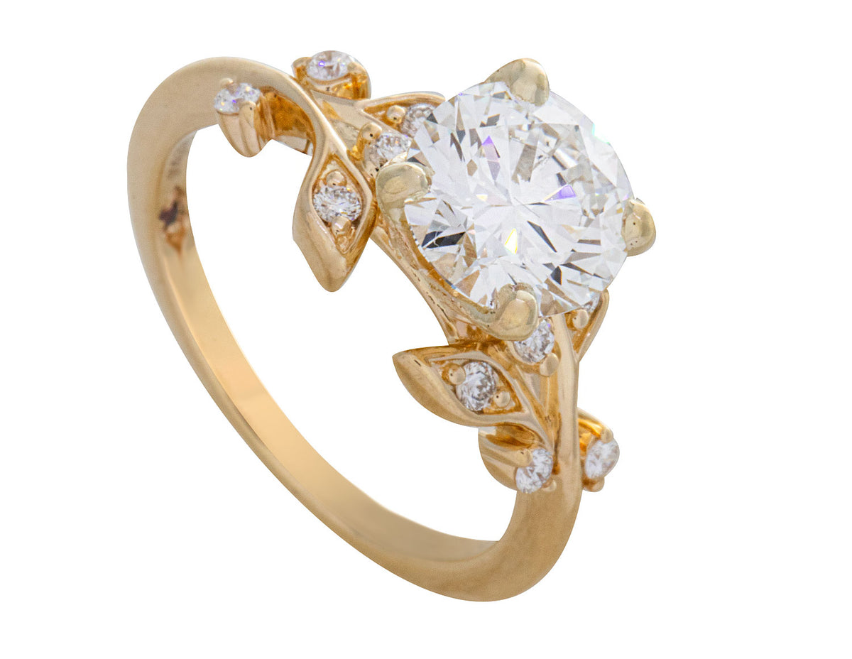 1 5/8ct. t.w. Newborn Lab Created Diamond Engagement Ring in 14K Yellow Gold