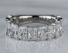 5ct. t.w. Radiant Cut Newborn Lab Created Diamond Anniversary Ring in 14K White Gold