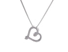 .03ct. t.w. Diamond Heart Pendant in Sterling Silver