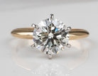 2 1/2ct. Newborn Lab Created Diamond Solitaire Engagement Ring in 14K Yellow Gold