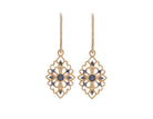 1/7ct. t.w. Black Diamond Earrings in 10K Yellow Gold