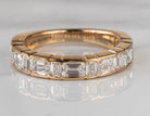 2ct. t.w. Emerald Cut Newborn Lab Created Diamond Anniversary Ring in 14K Yellow Gold