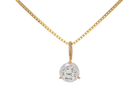1/2ct. Round Cut Kessler 81 Diamond Solitaire Pendant in 14K Yellow Gold