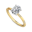 1/7ct. t.w. Diamond Engagement Ring in 14K Yellow and White Gold
