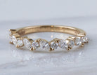 5/8ct. t.w. Marquise and Round Cut Diamond Anniversary Ring in 14K Yellow Gold