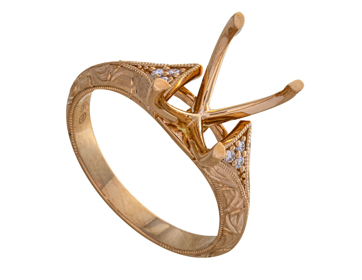 .04ct. t.w. Diamond Engagement Ring in 14K Yellow Gold