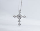 1/2ct. t.w. Newborn Lab Created Diamond Cross Pendant in 14K Yellow Gold