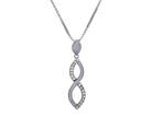 .05ct. t.w. Diamond Infinity Pendant in 10K White Gold