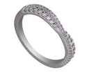 1/3ct. t.w. Diamond Curved Anniversary Ring in 14K White Gold
