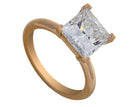 4ct. Princess Cut Newborn Lab Created Diamond Solitaire Engagement Ring in 14K Yellow Gold
