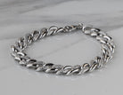 1/7ct. t.w. Diamond Cut Cuban Link Bracelet in Sterling Silver