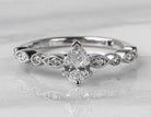 5/8ct. t.w. Pear Cut Diamond Engagement Ring in 14K White Gold