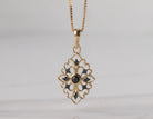 1/8ct. t.w. Black Diamond Pendant in 10K Yellow Gold