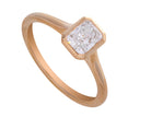 3/4ct. Radiant Cut Newborn Lab Created Bezel Solitaire Engagement Ring in 14K Yellow Gold