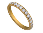 1/2ct. t.w. Diamond Beadset Channel Anniversary Ring in 14K Yellow Gold