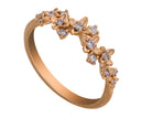 1/6ct. t.w Diamond Flower Fashion Ring in 14K Yellow Gold