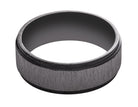 8mm Men's Wedding Band in Black Zirconium