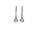 1/7ct. t.w. Diamond Dangle Earrings in Sterling Silver