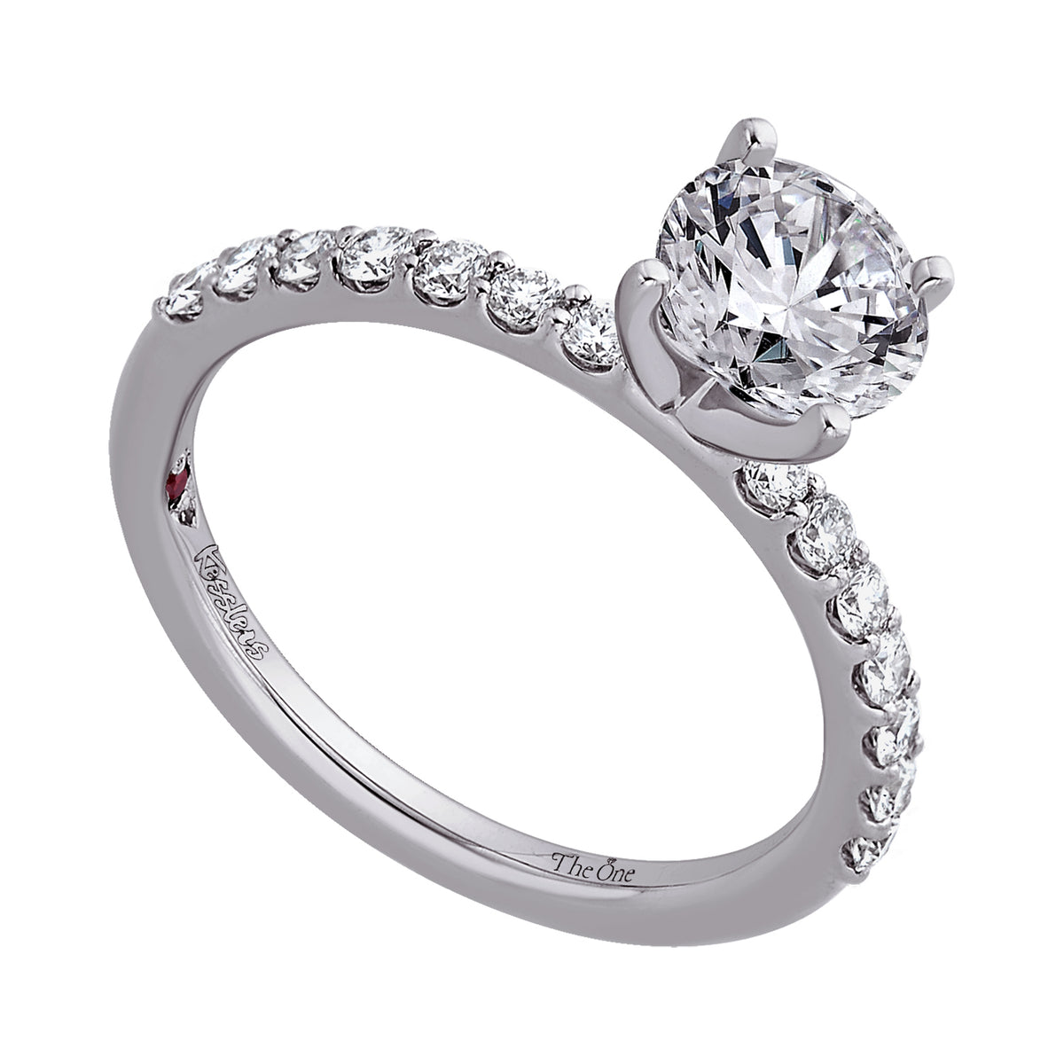 1/3ct. t.w. Diamond Engagement Ring in 14K White Gold