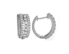 1/2ct. t.w. Diamond Hoop Earrings in 14K White Gold