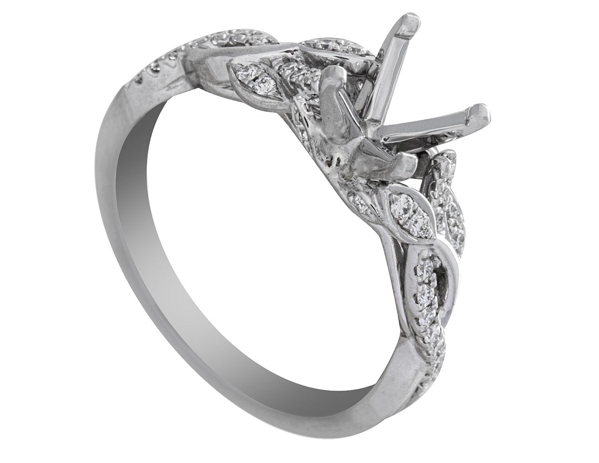 1/5ct. t.w. Diamond Engagement Ring in 14K White Gold