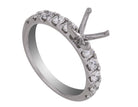 7/8ct. t.w. Round Cut Kessler 81 Diamond Engagement Ring in Platinum