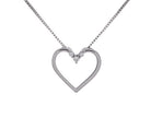 .05ct. t.w. Diamond Heart Pendant in Sterling Silver