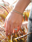 7ct. t.w. Emerald Cut Newborn Lab Created Diamond Tennis Bracelet in 14K Yellow Gold