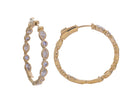 1 3/4ct. t.w. Diamond Hoop Earrings in 14K Yellow Gold