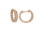 2/5ct. t.w. Diamond Hoop Earrings in 14K Yellow Gold