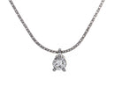 1/5ct. Round Cut Kessler 81 Diamond Raindrop Pendant in 14K White Gold