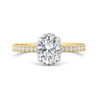 1/3ct. t.w. Diamond Engagement Ring in 14K Yellow and White Gold