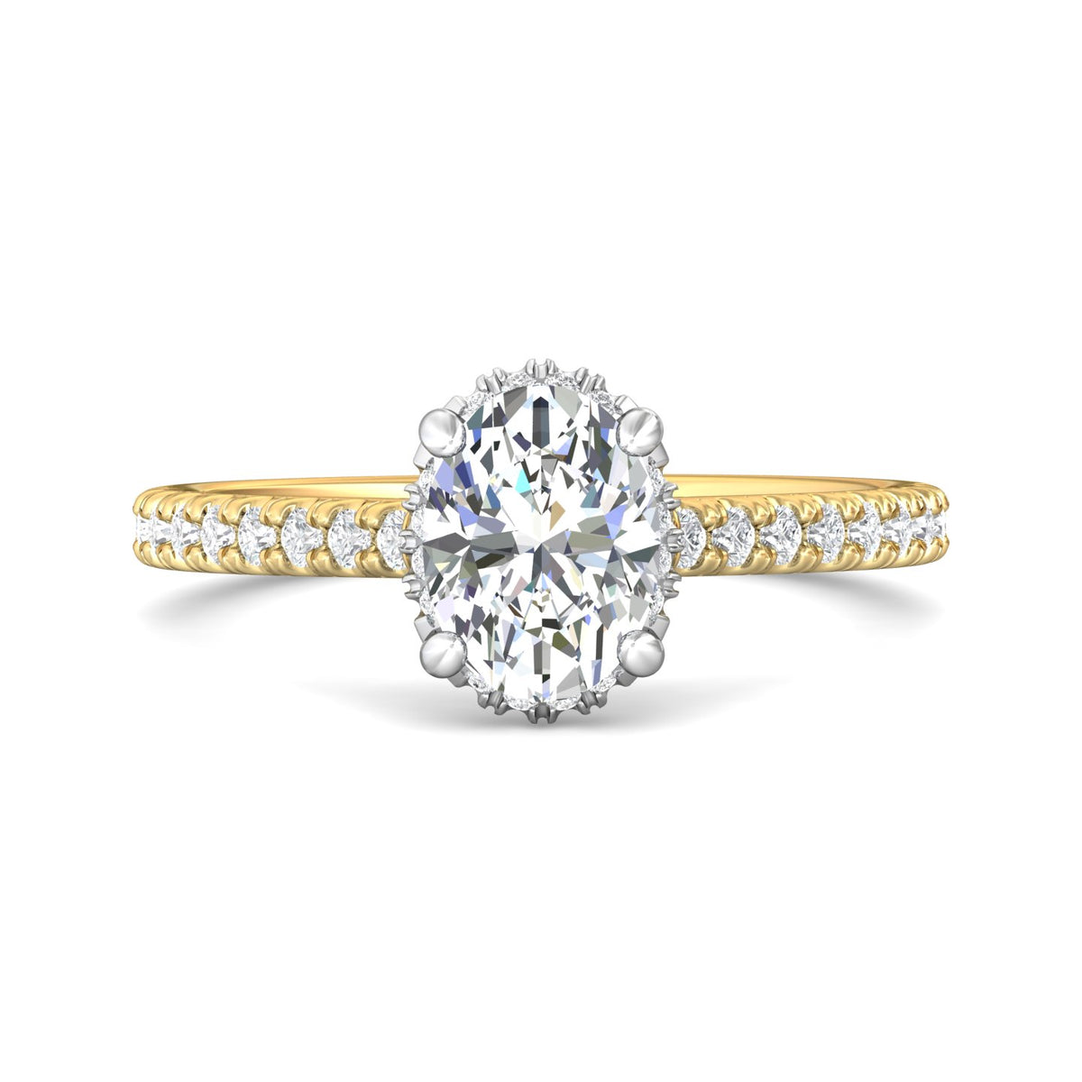 1/3ct. t.w. Diamond Engagement Ring in 14K Yellow and White Gold