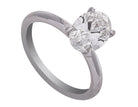 2ct. Oval Cut Newborn Lab Created Diamond Solitaire Engagement Ring in 14K White Gold
