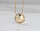 1/8ct. t.w. Diamond Disc Pendant in 14K Yellow Gold