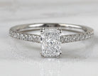 1ct. t.w. Radiant Cut Diamond Engagement Ring in 14K White Gold