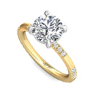 1/4ct. t.w. Diamond Engagement Ring in 14K Yellow and White Gold