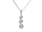 1/3ct. t.w. Kessler 81 Diamond 3-Stone Infinity Pendant in 14K White Gold