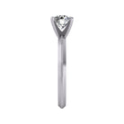 2.5mm. Solitaire Engagement Ring in 14K White Gold