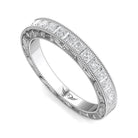 1/2ct. t.w. Princess Cut Diamond Wedding Ring in 14K White Gold