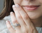 1/2ct. t.w. Marquise and Round Diamond Anniversary Ring in 14K White Gold