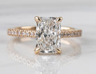 2 3/4ct. t.w. Radiant Cut Newborn Lab Created Diamond Engagement Ring in 14K Yellow Gold