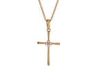 1/4ct. t.w. Diamond Cross Pendant in 10K Yellow Gold