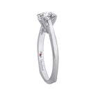 Solitaire Engagement Ring in 14K White Gold