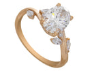 1/3ct. t.w. Lab Grown Diamond Engagement Ring in 14K Yellow Gold
