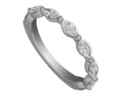 1ct. t.w. Marquise Cut Newborn Lab Created Diamond Anniversary Ring in 14K White Gold