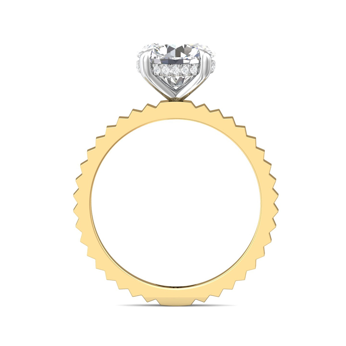 .05ct. t.w. Diamond Engagement Ring in 14K Yellow and White Gold